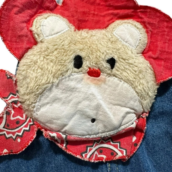 Vintage Cowboy Kid 0-6 months denim overalls - Picture 3 of 4